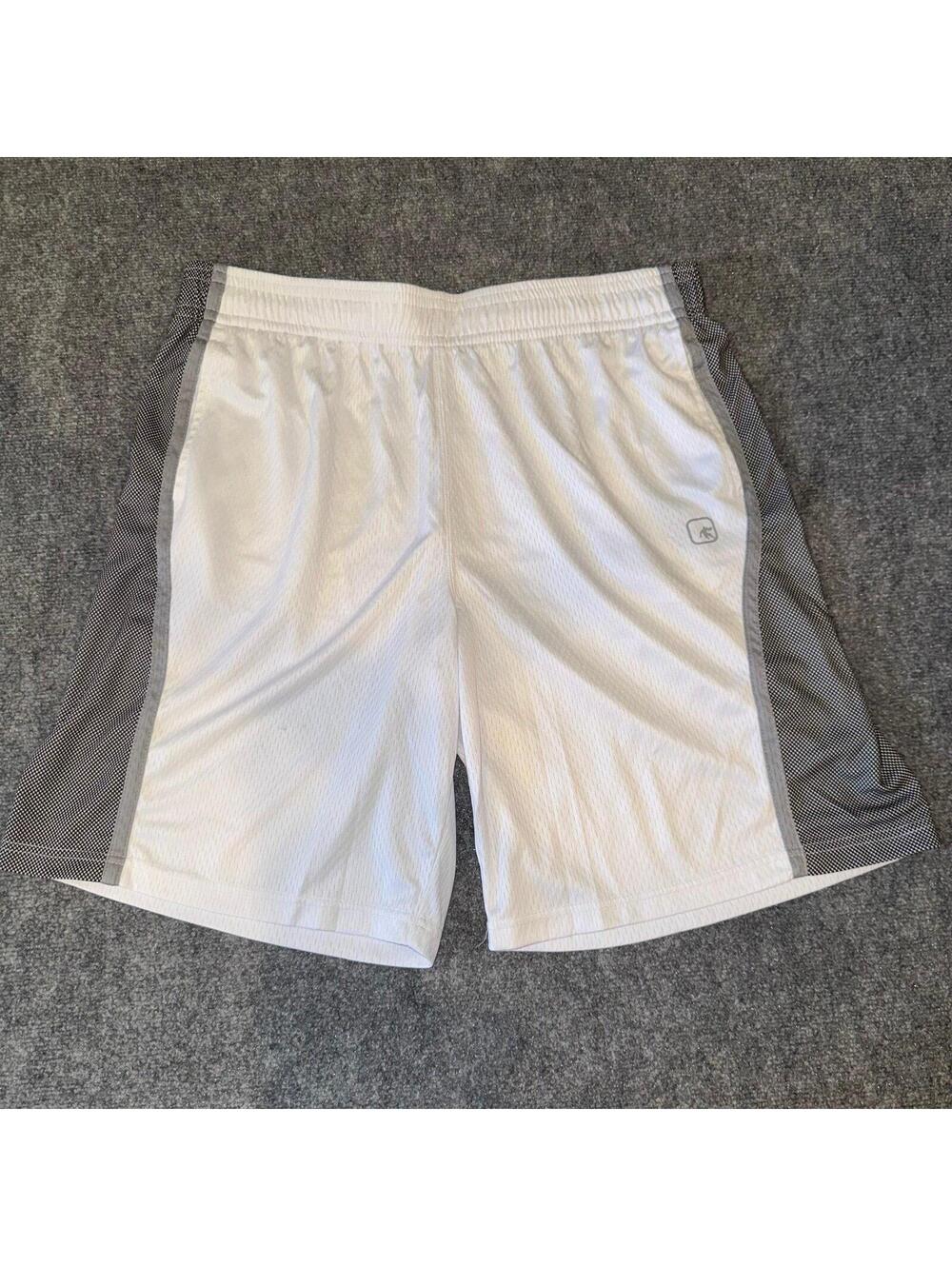 AND1 White Baggy Mesh Hoop Shorts Mens 2XL Vtg y2k 90s Rare